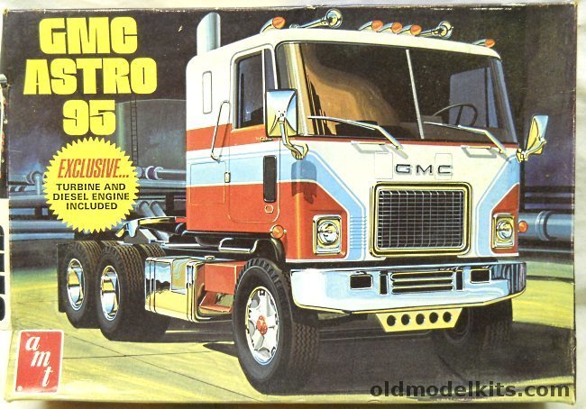 AMT 1/25 GMC Astro 95 Semi Tractor Truck Turbine Version, T510 plastic model kit